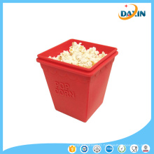 Gros Creative Style Eco-Friendly Popcorn de qualité alimentaire Silicone pliable Popcorn seau